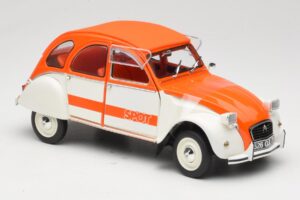 Citroen 2CV Spot Arancione & Bianco Solido 1:18 421183600 Pressofusione — immagine 6 di 8