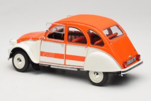 Citroen 2CV Spot Arancione & Bianco Solido 1:18 421183600 Pressofusione — immagine 7 di 8