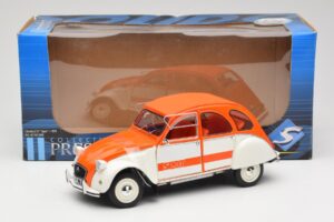Citroen 2CV Spot Arancione & Bianco Solido 1:18 421183600 Pressofusione — immagine 8 di 8