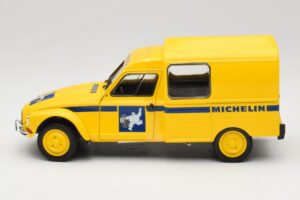 Citroen Acadiane Michelin Giallo Solido 1:18 S1800406 Pressofusione — immagine 3 di 6
