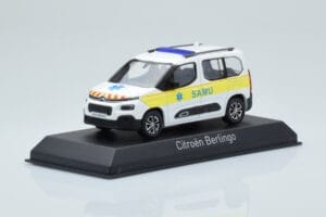 Citroen Berlingo Ambulance SAMU Bianco Giallo Norev 1:43 155769 Pressofusione — immagine 2 di 4
