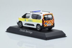 Citroen Berlingo Ambulance SAMU Bianco Giallo Norev 1:43 155769 Pressofusione — immagine 3 di 4