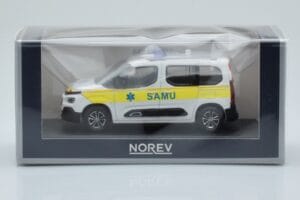 Citroen Berlingo Ambulance SAMU Bianco Giallo Norev 1:43 155769 Pressofusione — immagine 4 di 4