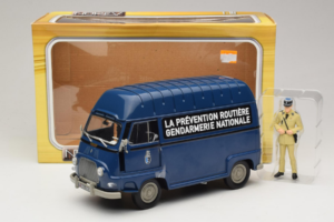 Citroen Estafette Gendarmerie Blu Con Figura Norev 1:18 185165 Pressofusione — immagine 6 di 6