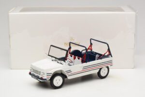 Citroen Mehari Blu Bianco Rosso Norev 1:18 181805 Pressofusione — immagine 7 di 7