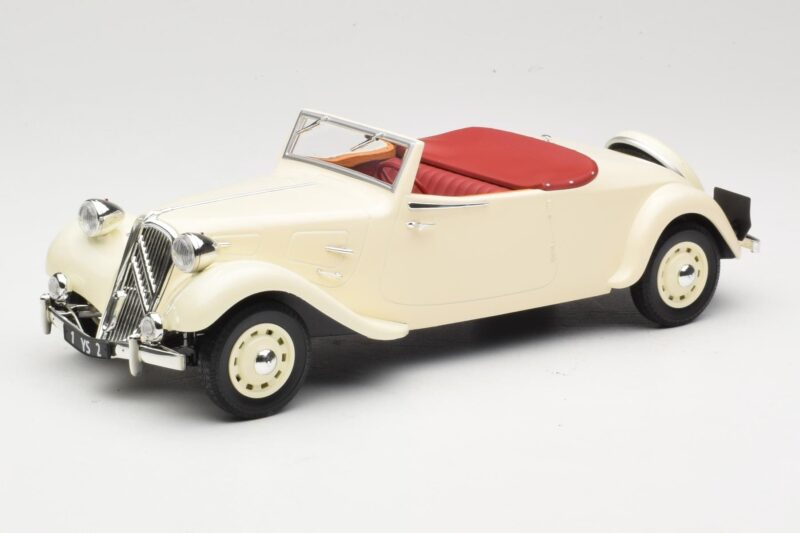 Citroen Traction Avant 11B Cabriolet Crema Norev 1:18 181440 Pressofusione