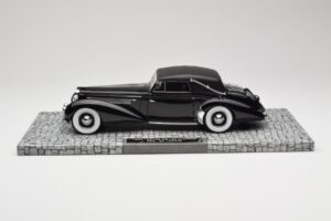 Delage D8-120 Cabriolet Nero Minichamps 1:18 107115131 Pressofusione — immagine 3 di 6