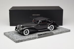 Delage D8-120 Cabriolet Nero Minichamps 1:18 107115131 Pressofusione — immagine 6 di 6