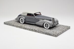 Delage D8 120 Cabriolet Grigio & Grigio Scuro Minichamps 1:18 107115134 Pressofusione — immagine 4 di 6