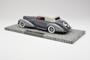 Delage D8 120 Cabriolet Grigio & Grigio Scuro Minichamps 1:18 107115134 Pressofusione — immagine 5 di 6