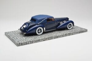 Delage D8-120 Cabriolet Two Tone Blu Minichamps 1:18 107115132 Resina — immagine 2 di 6