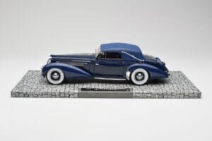 Delage D8-120 Cabriolet Two Tone Blu Minichamps 1:18 107115132 Resina — immagine 3 di 6