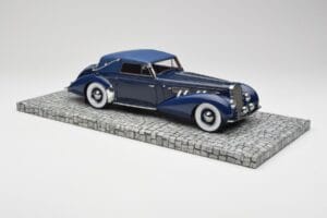Delage D8-120 Cabriolet Two Tone Blu Minichamps 1:18 107115132 Resina — immagine 4 di 6