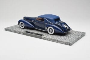 Delage D8-120 Cabriolet Two Tone Blu Minichamps 1:18 107115132 Resina — immagine 5 di 6