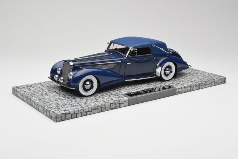 Delage D8-120 Cabriolet Two Tone Blu Minichamps 1:18 107115132 Resina