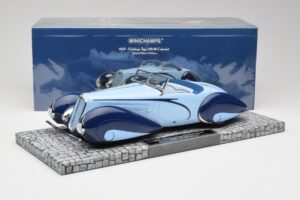 Delahaye Type 135-M Cabriolet Mullin Museum Minichamps 1:18 107116160 Pressofusione — immagine 2 di 6