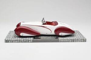 Delahaye Type 135 M Cabriolet Bianco Rosso Minichamps 1:18 107116161 Resina — immagine 3 di 6