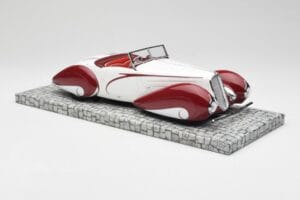 Delahaye Type 135 M Cabriolet Bianco Rosso Minichamps 1:18 107116161 Resina — immagine 4 di 6