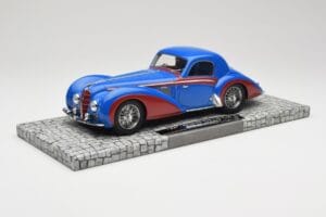 Delahaye Type 145 V12 Coupe Blu Rosso Minichamps 1:18 107116121 Resina