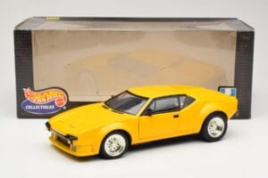 De Tomaso Pantera Giallo Hot Wheels 1:18 27809 Pressofusione — immagine 8 di 8