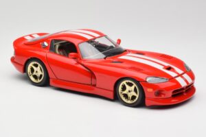 Dodge Viper GTS Rosso Bburago 1:18 3075 Pressofusione — immagine 6 di 8