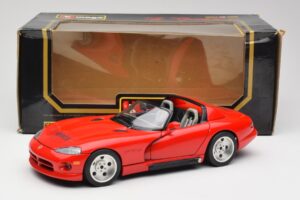 Dodge Viper RT/10 Rosso Edizione Limitata Bburago 1:18 3025 Pressofusione — immagine 8 di 8
