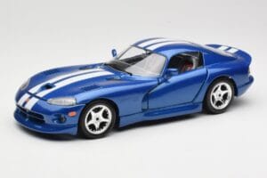 Dodge Viper GTS SR II Blu con Strisce Bianche Bburago 1:18 3330 Pressofusione