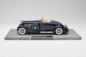 Duesenberg SJN Convertible Coupe Midnight Blue Minichamps 1:18 107150332 Pressofusione — immagine 3 di 6