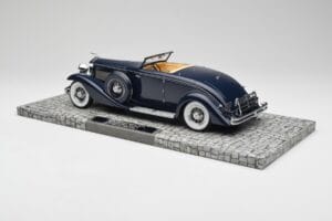 Duesenberg SJN Convertible Coupe Midnight Blue Minichamps 1:18 107150332 Pressofusione — immagine 5 di 6