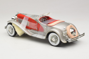 Duesenberg SJ Clark Gable's Car Argento Rosso ERTL 1:18 7962 Pressofusione — immagine 5 di 6