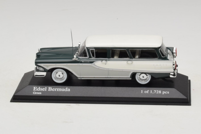 Edsel Bermuda Station Wagon Verde Minichamps 1:43 400082011 Pressofusione