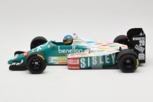 Benetton B186 #20 G. Berger F1 1986 Minichamps 1:18 80439418130 Pressofusione — immagine 3 di 6