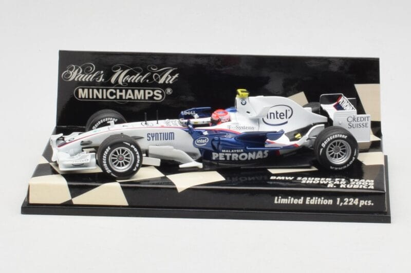 BMW Sauber F1.08 #4 R. Kubica Showcar 2008 Minichamps 1:43 400080084 Pressofusione