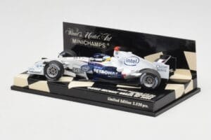 BMW Sauber F1.06 #16 N. Heidfeld Brazilian GP 2006 Minichamps 1:43 400060316 Pressofusione — immagine 3 di 5