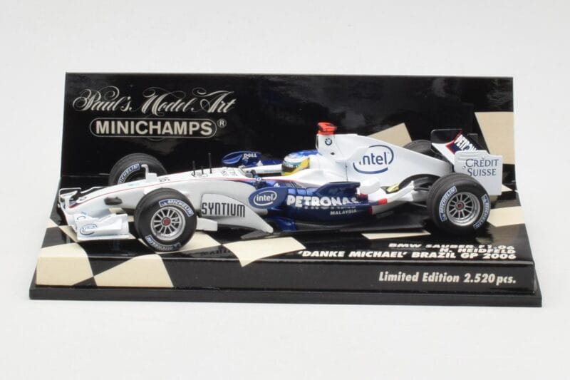 BMW Sauber F1.06 #16 N. Heidfeld Brazilian GP 2006 Minichamps 1:43 400060316 Pressofusione