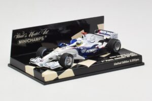 BMW Sauber F1.06 #10 N. Heidfeld Hungarian GP 3rd Place 2006 Minichamps 1:43 400060116 Pressofusione — immagine 2 di 5
