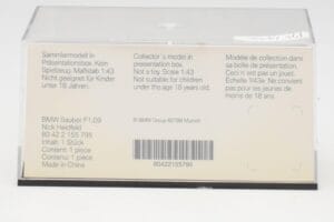 BMW Sauber F1.09 #6 N. Heidfeld F1 2009 v2 Minichamps 1:43 80422155795 Pressofusione — immagine 4 di 5
