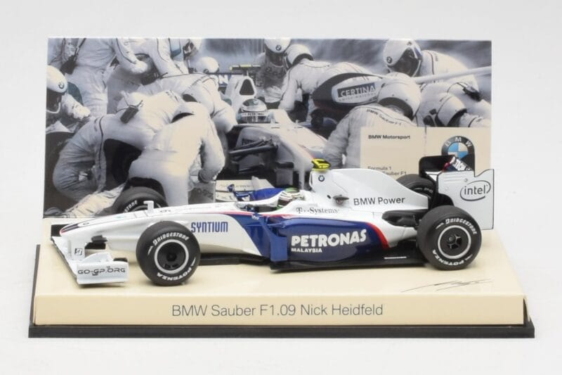 BMW Sauber F1.09 #6 N. Heidfeld F1 2009 v2 Minichamps 1:43 80422155795 Pressofusione