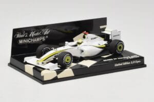 Brawn GP Mercedes BGP001 #22 J. Button Showcar 2009 Minichamps 1:43 400090092 Pressofusione — immagine 2 di 5
