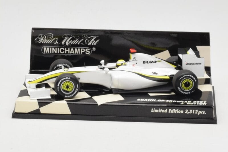 Brawn GP Mercedes BGP001 #22 J. Button Showcar 2009 Minichamps 1:43 400090092 Pressofusione