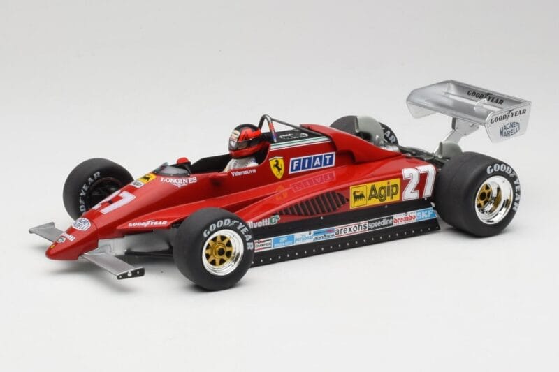 Ferrari 126C2 #27 G. Villeneuve GP Belgium 1982 MCG 1:18 MCG18629F Pressofusione