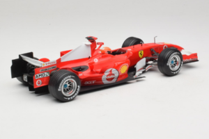 Ferrari 248 F1 #5 M. Schumacher German GP Hockenheimring 2006 Hot Wheels 1:18 J2887 Pressofusione — immagine 2 di 6