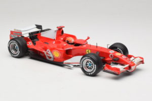 Ferrari 248 F1 #5 M. Schumacher German GP Hockenheimring 2006 Hot Wheels 1:18 J2887 Pressofusione — immagine 4 di 6