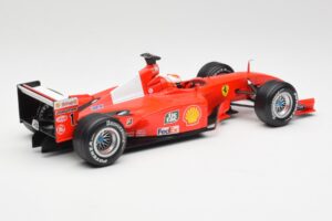 Ferrari F2001 #1 M. Schumacher F1 World Champion 2001 Rosso Hot Wheels 1:18 50202 Pressofusione — immagine 2 di 6