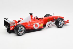Ferrari F2003-GA #2 R. Barrichello F1 2003 Hot Wheels 1:18 B1024 Pressofusione — immagine 2 di 6