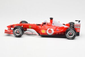 Ferrari F2003-GA #2 R. Barrichello F1 2003 Hot Wheels 1:18 B1024 Pressofusione — immagine 3 di 6