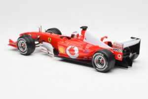 Ferrari F2003-GA #2 R. Barrichello F1 2003 Hot Wheels 1:18 B1024 Pressofusione — immagine 5 di 6