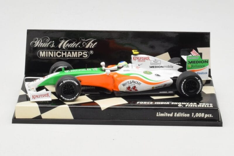Force India Mercedes VJM02 #21 G. Fisichella Showcar 2009 Minichamps 1:43 400090091 Pressofusione
