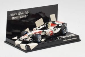 Honda RA106 #12 J. Button Hungarian GP Winner F1 2006 Minichamps 1:43 400060112 Pressofusione — immagine 2 di 5