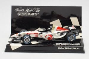 Honda RA106 #12 J. Button Hungarian GP Winner F1 2006 Minichamps 1:43 400060112 Pressofusione